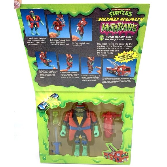 Road Ready Leo Mutations Teenage Mutant Ninja Turtle TMNT NOS 1993 - Picture 2 of 8